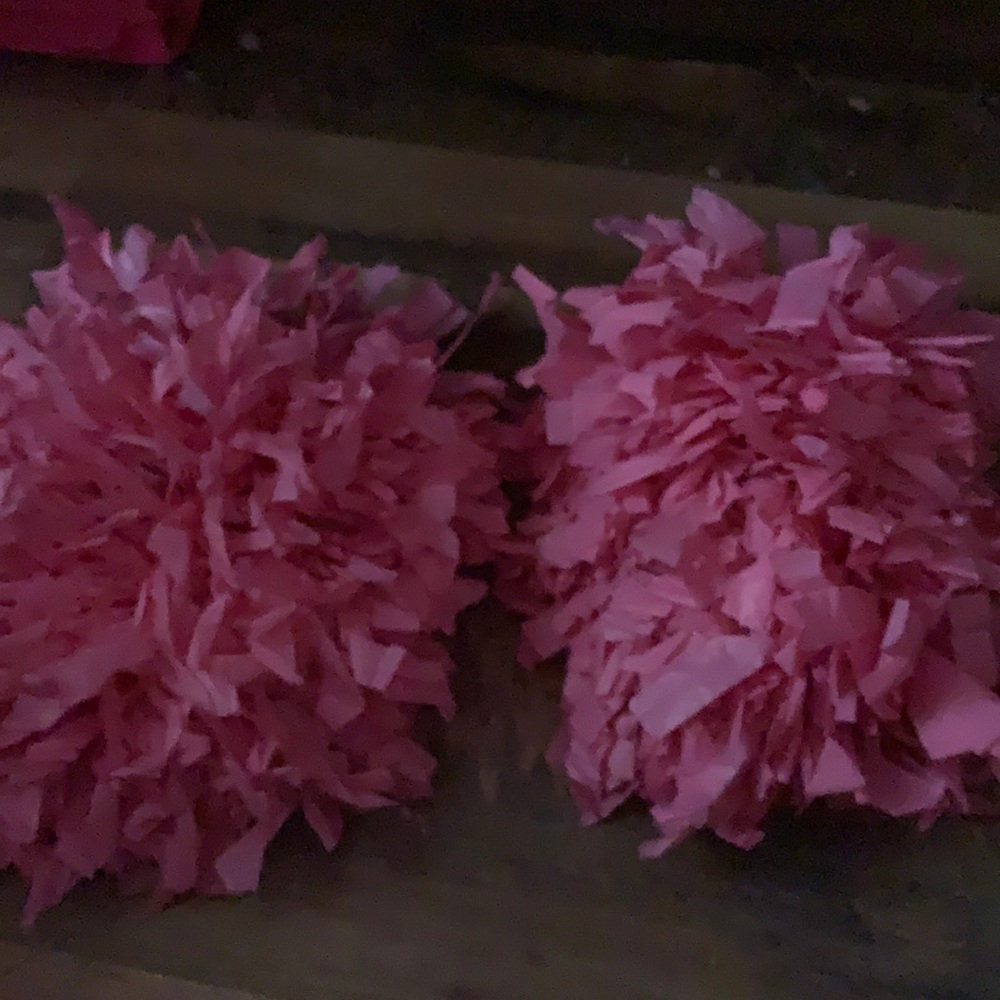 👻👻Pink cheer Pom poms